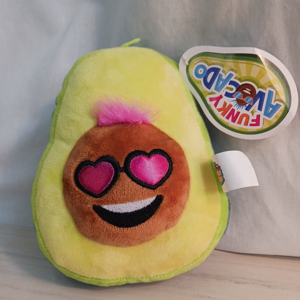 Funky Avocado Plush Green 7" Stuffed Animal Doll